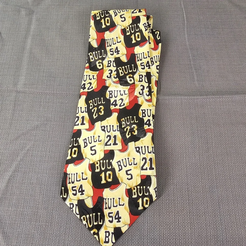 Duomo Milano  Silk Bulls Jersey‎ Print Necktie 56